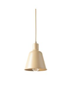 Field Canyon Pendant Light Suspended From One Plain Cable - Beige (synthetic illustration; no displayed measurements)