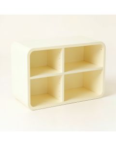 Birch Bend Low Toy Storage Unit - Ivory (synthetic illustration; no displayed measurements)