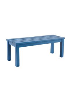 Reed Bridge Indoor Bench - Blue (synthetic illustration; no displayed measurements)
