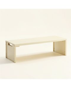 Meadow Canyon Narrow Outdoor Storage Bench - Ivory (synthetic illustration; no displayed measurements)