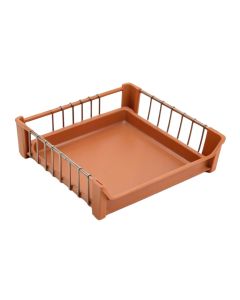 Elm Dell Empty Under-Desk Cable Tray - Terracotta (synthetic illustration; no displayed measurements)