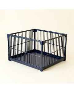 Heath Branch Empty Furniture-Style Pet Crate - Navy (synthetic illustration; no displayed measurements)