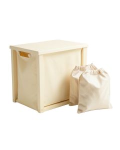 Cove Bridge Laundry Sorting Station With Plain Removable Bags - Cream (synthetic illustration; no displayed measurements)