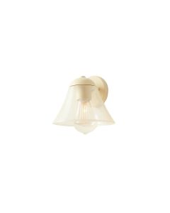 Flint Bend Wall Sconce Mounted On A Plain Wall - Cream (synthetic illustration; no displayed measurements)