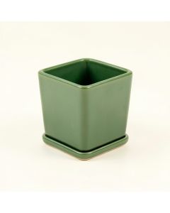 Summit Arc Empty Planter - Green (synthetic illustration; no displayed measurements)