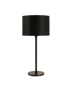 Summit Branch Floor Lamp With A Plain Fabric Shade - Black (synthetic illustration; no displayed measurements)