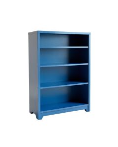 Maple Crest Freestanding Bookcase - Blue (synthetic illustration; no displayed measurements)