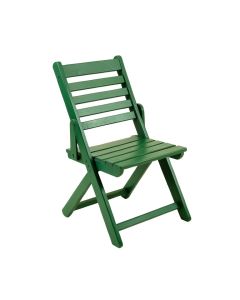 Laurel Canyon Folding Outdoor Chair - Green (synthetic illustration; no displayed measurements)