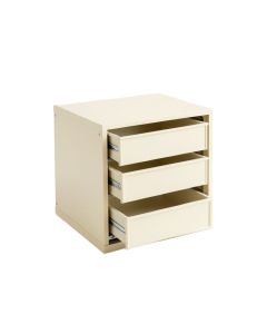 Olive Bluff Small-Parts Storage Drawer Cabinet - Ivory (synthetic illustration; no displayed measurements)