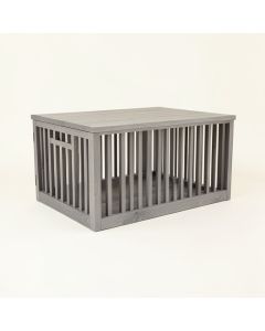 Cove Brook Empty Furniture-Style Pet Crate - Gray (synthetic illustration; no displayed measurements)