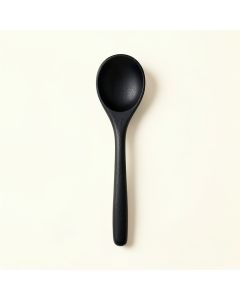 Fern Crest Cooking Spoon - Black (synthetic illustration; no displayed measurements)
