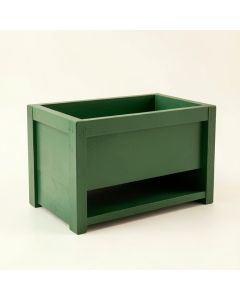 Wren Branch Empty Raised Planter - Green (synthetic illustration; no displayed measurements)