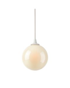 Dawn Crossing Pendant Light Suspended From One Plain Cable - Cream