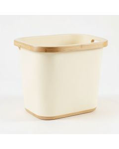 Reed Arc Laundry Hamper - Cream (synthetic illustration; no displayed measurements)