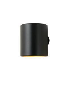 Rowan Bridge Wall Sconce Mounted On A Plain Wall - Black