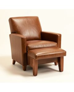 Darvin 28 '' Wide Barrel Chair And Ottoman (synthetic illustration; no displayed measurements)