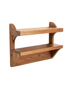 Croker Wooden 2 Piece Wall Shelf Set