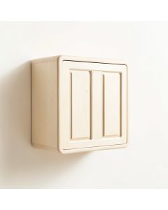 Stone Dell Wall-Mounted Entry Cabinet - Ivory (synthetic illustration; no displayed measurements)