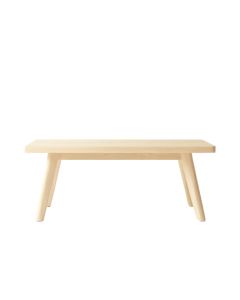 Brook Field Indoor Bench - Ivory (synthetic illustration; no displayed measurements)