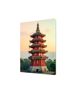 Good Fortune Pagoda By Elena Ray Graphic Art On Wrapped Canvas
