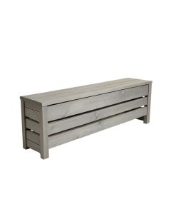 Rowan Canyon Narrow Outdoor Storage Bench - Gray (synthetic illustration; no displayed measurements)