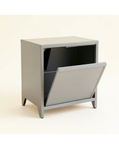 Summit Crossing Freestanding Pull-Out Hamper Cabinet - Gray (synthetic illustration; no displayed measurements)