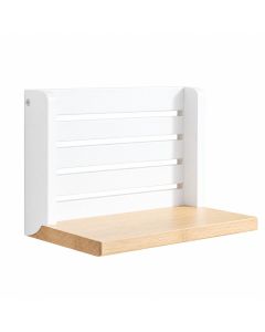 Hill Crest Wall-Mounted Entryway Organizer Shelf - White