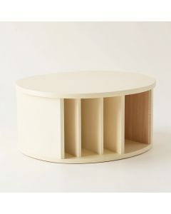 Maple Bridge Shoe Storage Bench - Cream (synthetic illustration; no displayed measurements)