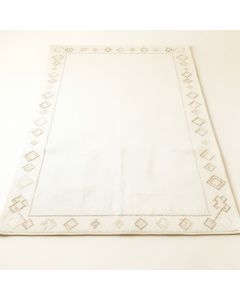 Hazel Brook Rectangular Area Rug - White (synthetic illustration; no displayed measurements)