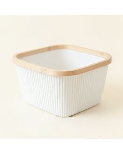 Pine Crest Empty Storage Basket - White (synthetic illustration; no displayed measurements)