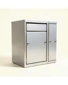 High Security 3 Door Front Load 4C Horizontal Mail Center (synthetic illustration; no displayed measurements)