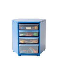 Ridge Branch Small-Parts Storage Drawer Cabinet - Blue (synthetic illustration; no displayed measurements)
