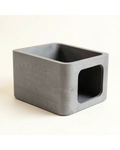 Dawn Bend Empty Furniture-Style Litter Enclosure - Gray (synthetic illustration; no displayed measurements)
