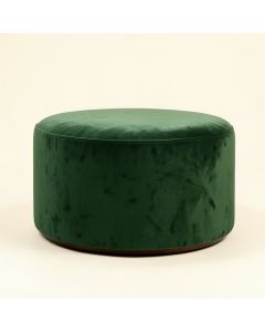 Dilan Velvet 28 '' Wide Velvet Round Cocktail Ottoman (synthetic illustration; no displayed measurements)