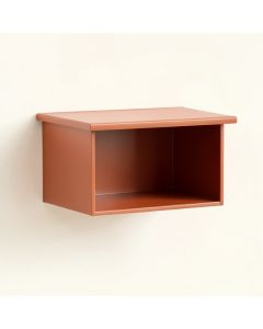 Juniper Arc Wall-Mounted Shelf - Terracotta (synthetic illustration; no displayed measurements)