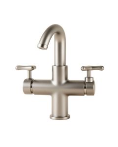 Two-Handle Widespread Bathroom Faucet With Drain Assembly