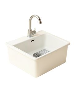 30 '' L X 18 '' W Farmhouse Kitchen Sink With Sink Grid And Basket Strainer