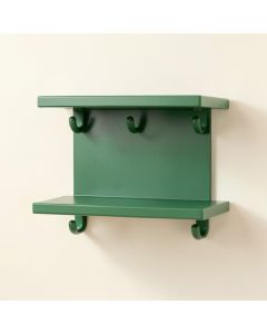 Pine Dale Wall-Mounted Entryway Organizer Shelf - Green (synthetic illustration; no displayed measurements)