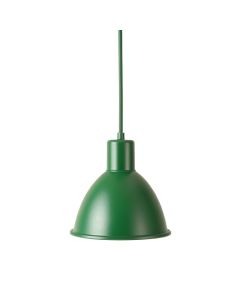Reed Dale Pendant Light Suspended From One Plain Cable - Green