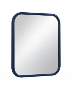 Olive Branch Framed Wall Mirror - Navy