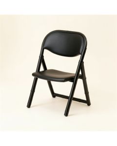 Linden Dale Folding Outdoor Chair - Black (synthetic illustration; no displayed measurements)