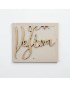 Holmestrand In-A-Word `` Welcome '' Wall Décor (synthetic illustration; no displayed measurements)