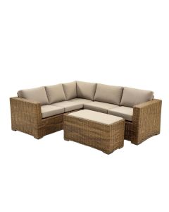 Avoca 6 Piece Rattan Sectional Seating Group With Cushions