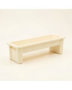 Juniper Dale Narrow Outdoor Storage Bench - Ivory (synthetic illustration; no displayed measurements)