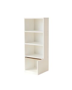 Fern Dell Narrow Cubby Tower - White (synthetic illustration; no displayed measurements)