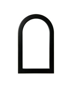Shore Branch Framed Wall Mirror - Black