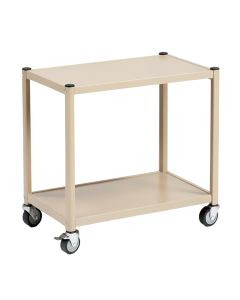 Holly Brook Empty Rolling Workshop Cart - Beige