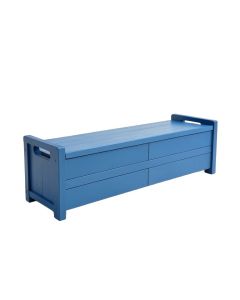Sage Brook Narrow Outdoor Storage Bench - Blue (synthetic illustration; no displayed measurements)