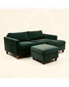 Anton 102 '' Wide Velvet Sofa & Chaise (synthetic illustration; no displayed measurements)