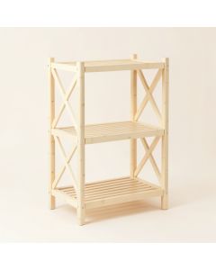 Aspen Crossing Empty Seed-Starting Shelving Unit Without Lights - Cream (synthetic illustration; no displayed measurements)